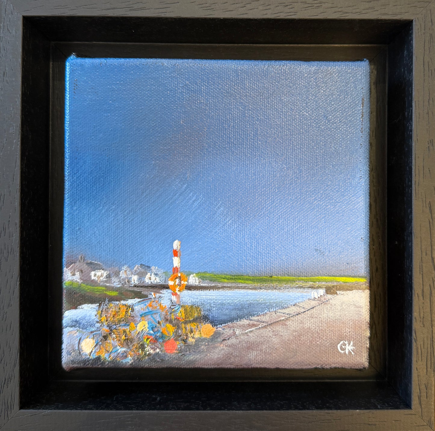 Creels at Portsoy by Gill Knight