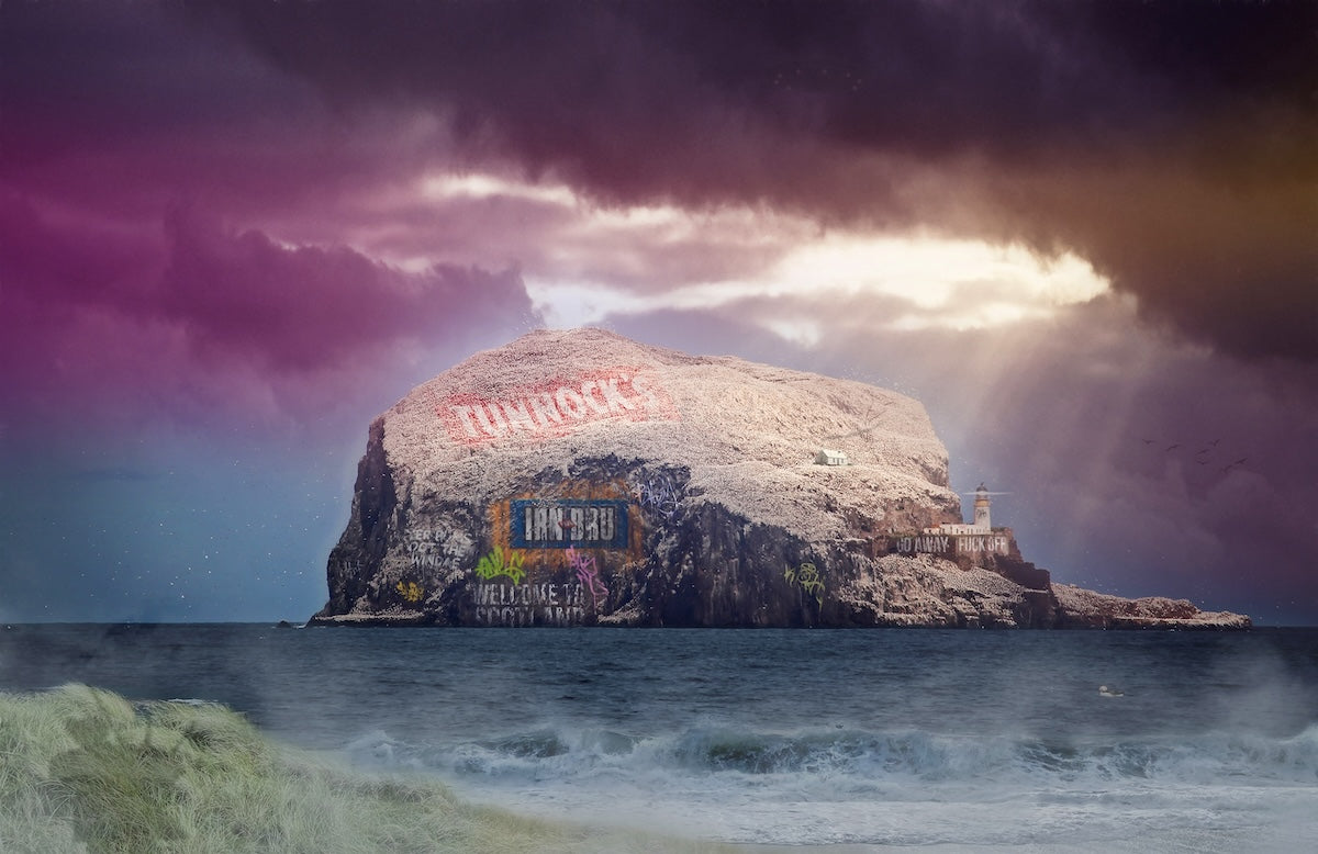 Original Branding On Bass Rock by JJ Adams