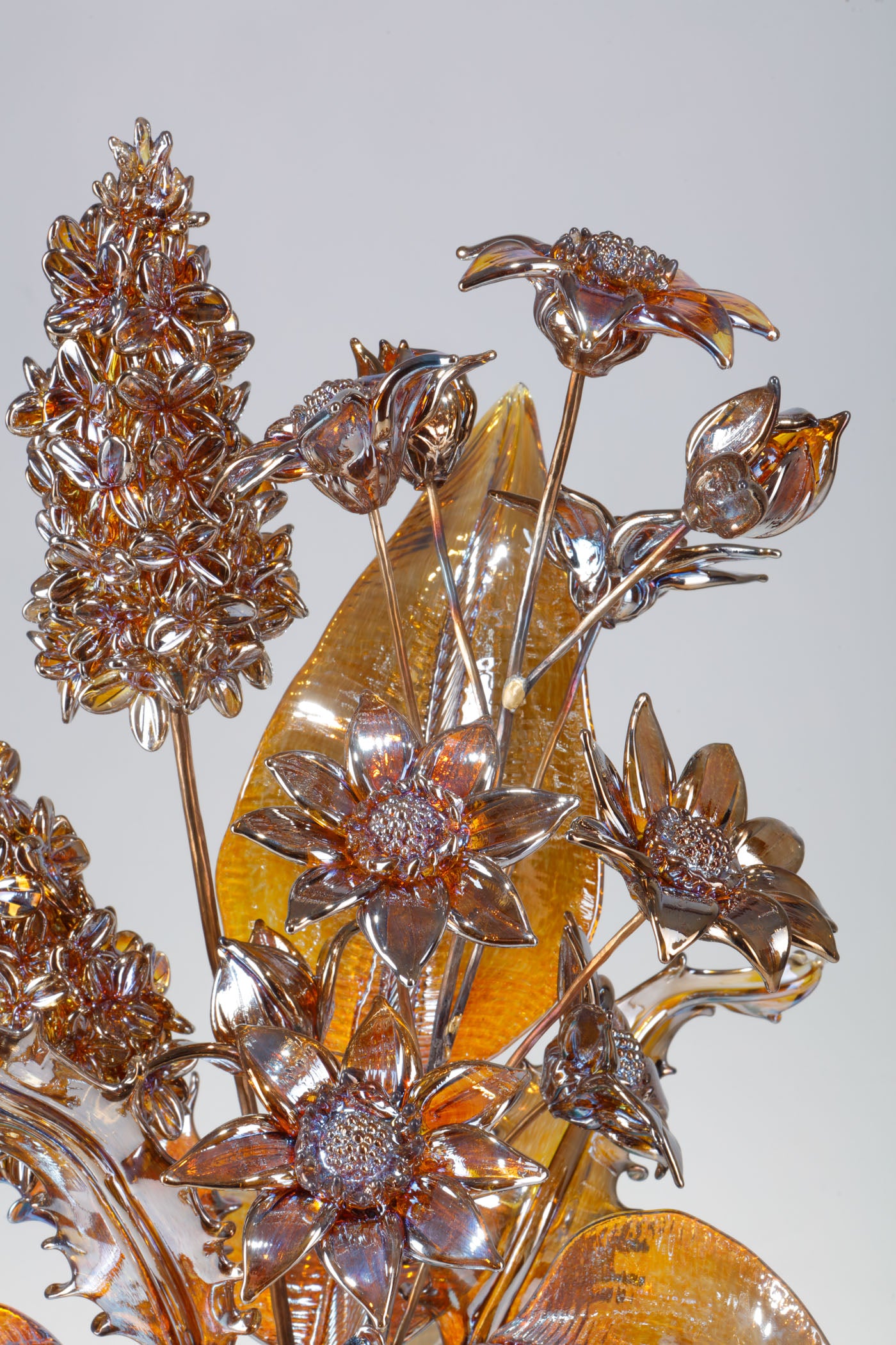 Original Bicromatic Blooms VI Sculpture by Elliot Walker