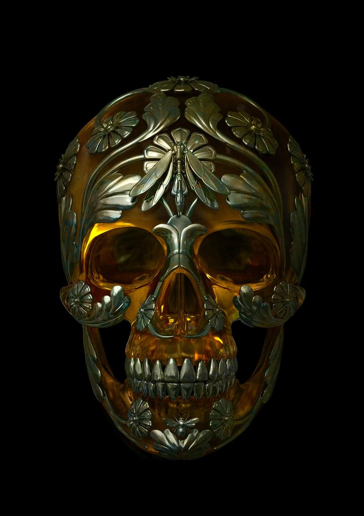 Talisman Skull Golden Nectar Lenticular by Gary James McQueen