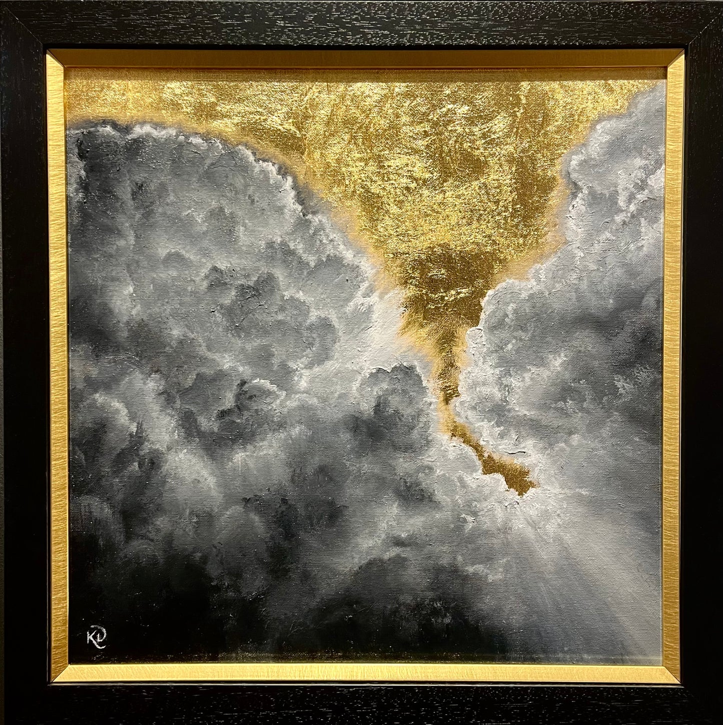 Original Golden Solace I by Kelley Davis