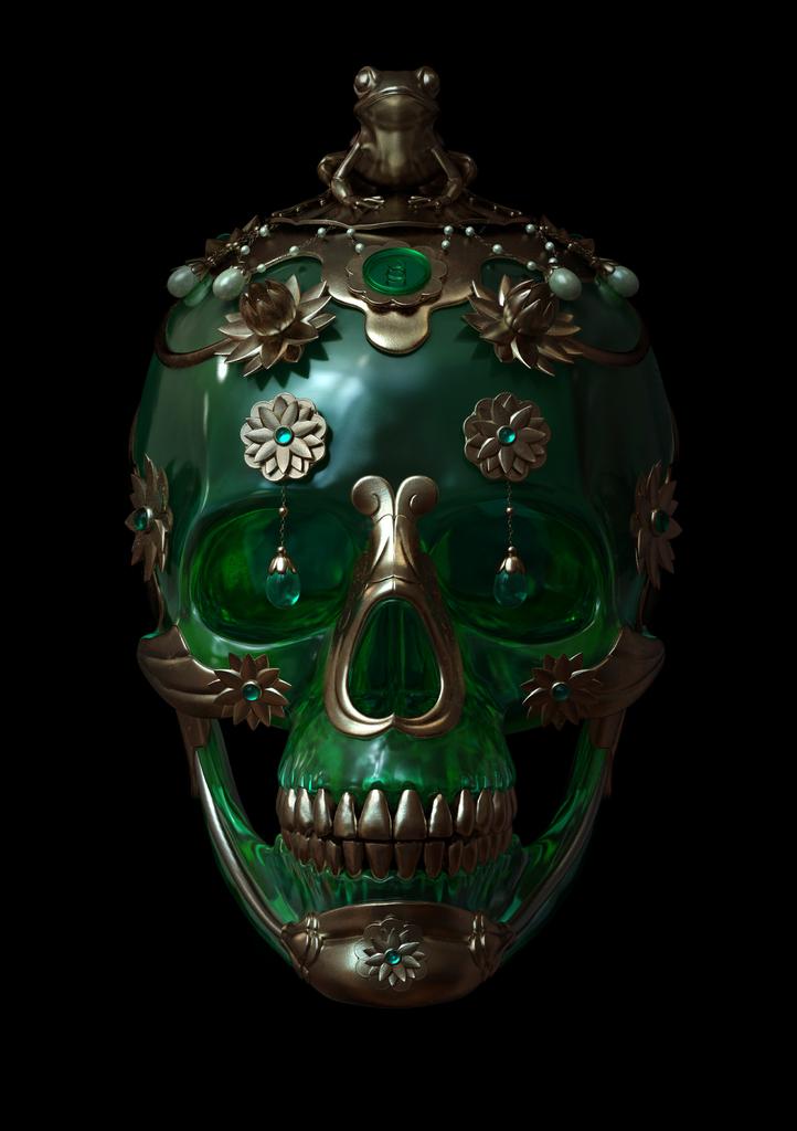Talisman Skull Lucky Frog Lenticular by Gary James McQueen