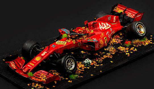 Original F1 Ferrari Scuderia No. 5 - 2020 Vettel Sculpture by JJ Adams