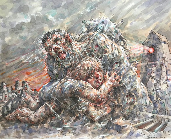 Original Over the Top by Peter Howson