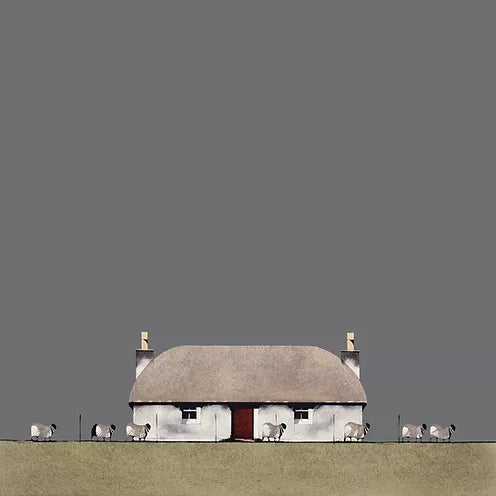 Crofter's Seven Sheep by Ron Lawson