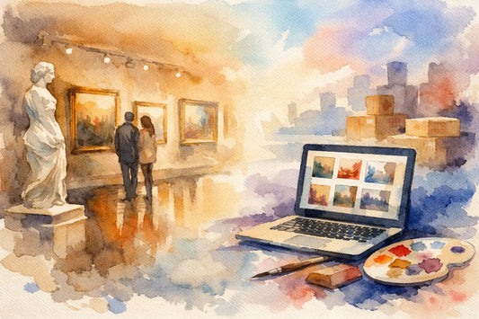Gallery vs Online Marketplace for Fine Art