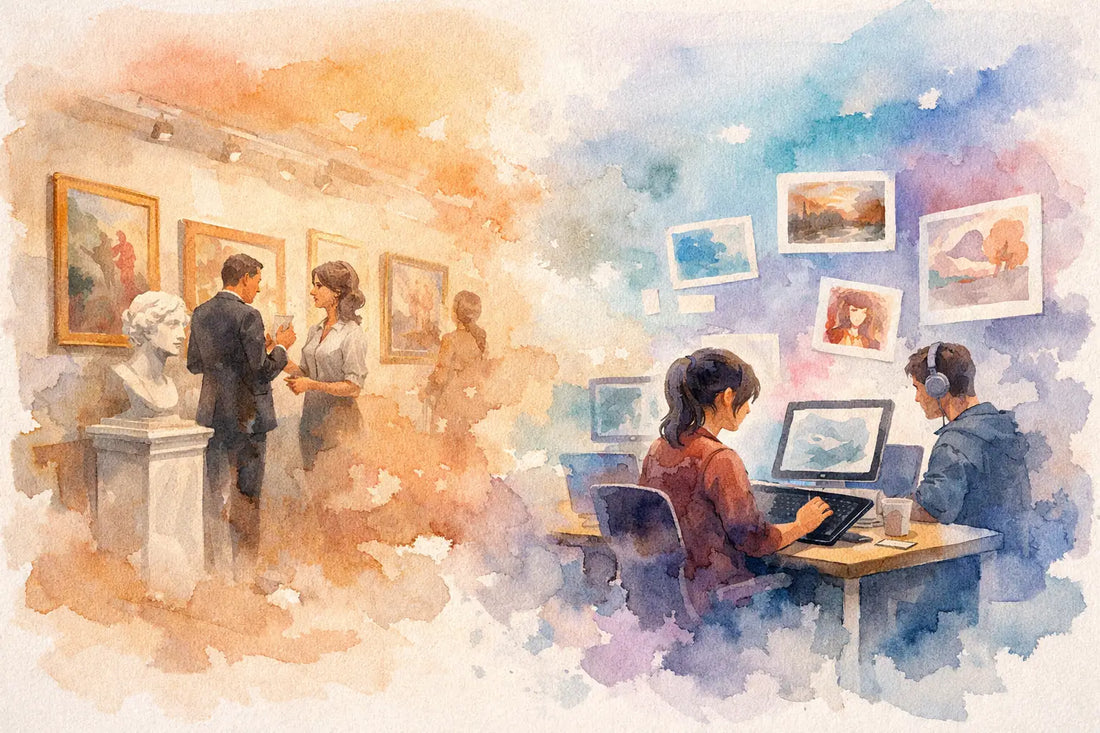 Gallery Represented Artists vs Marketplaces