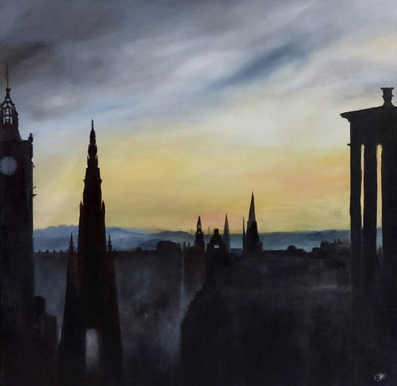 Original View from Calton Hill by Gill Knight