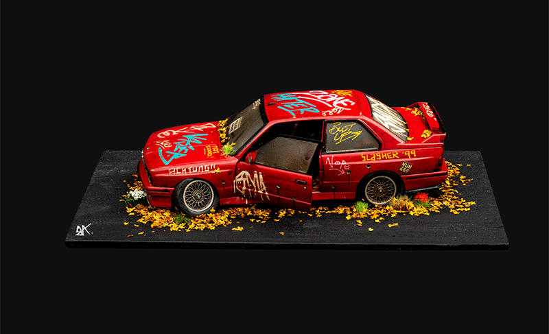 Original BMW E30 M3" (1989) Sculpture by JJ Adams