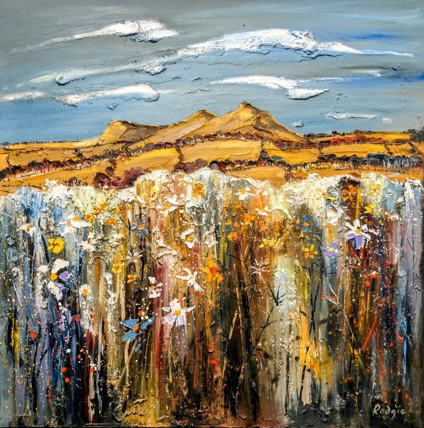 Original Summertime Eildons by Lynn Rodgie
