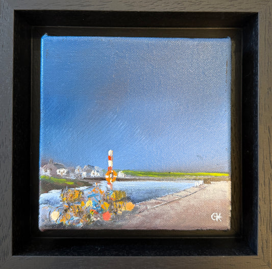 Creels at Portsoy by Gill Knight