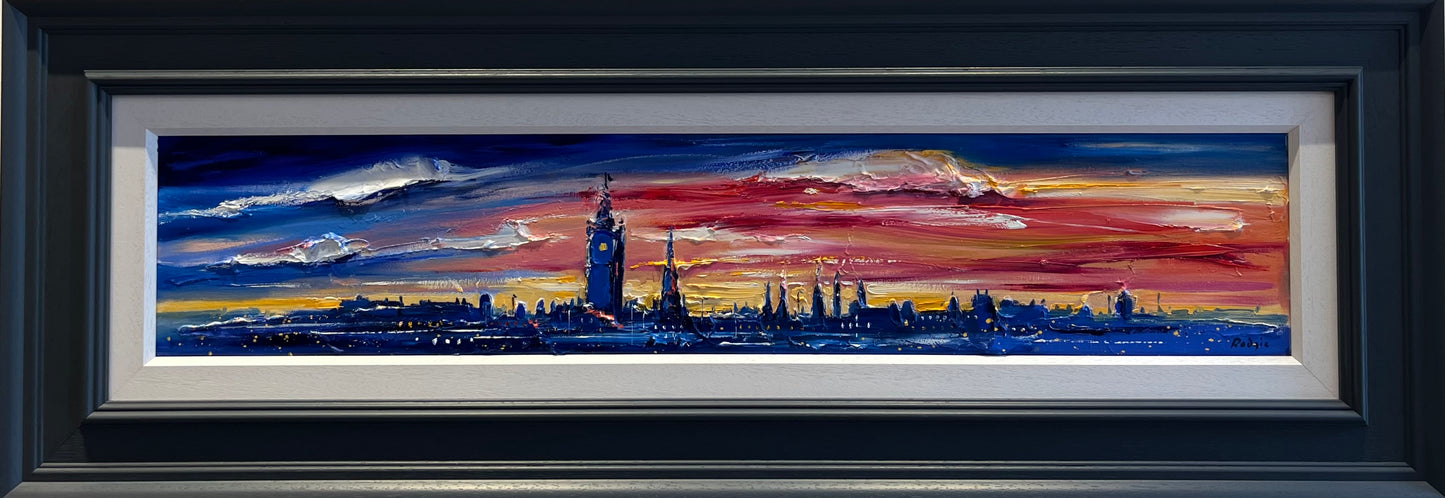 Original Sunset Over The Spire by Lynn Rodgie