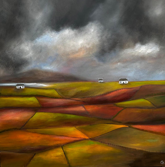 Original Patchwork Fields by Gill Knight