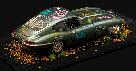 Original Jaguar E-Type Coupe (1961) Sculpture by JJ Adams