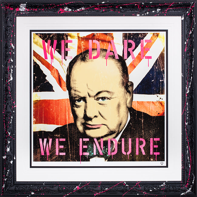 Winston Churchill - Stencil Edition by JJ Adams