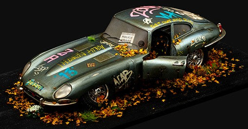 Original Jaguar E-Type Coupe (1961) Sculpture by JJ Adams