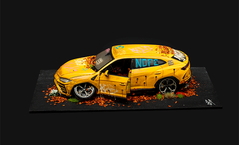 Original Lamborghini Urus Sculpture by JJ Adams