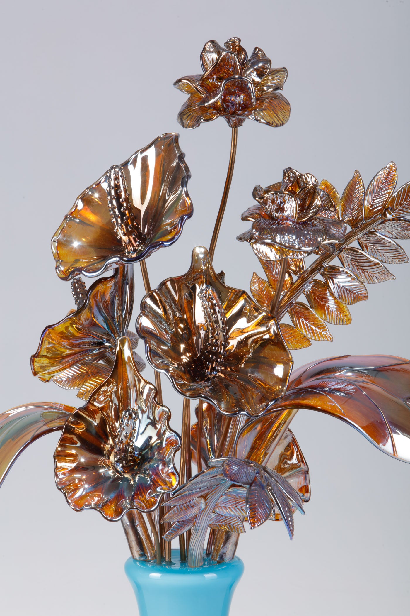 Original Bicromatic Blooms VII Sculpture by Elliot Walker