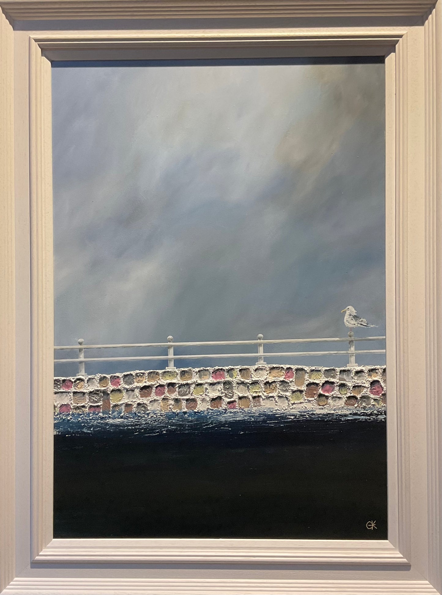 Big Gull, Harbour Wall by Gill Knight