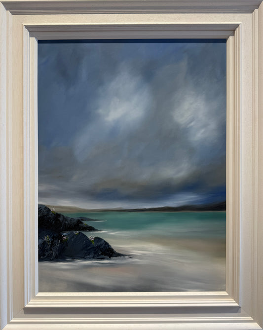Rocks And Sea Pinks, Arisaig by Gill Knight