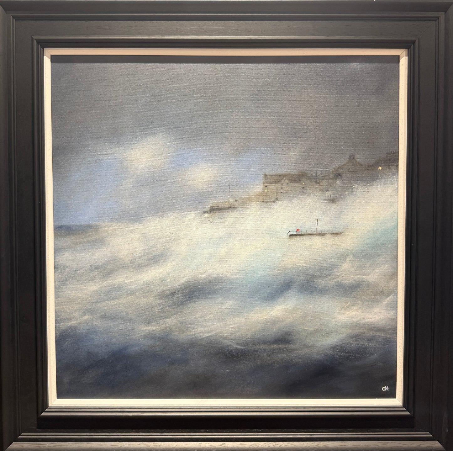 Original Gourock Seafront Storm by Gill Knight