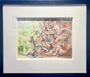 The World Is On Fire (Study) by Peter Howson