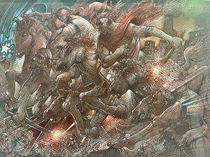 Original Four Horsemen Of The Apocalypse I by Peter Howson