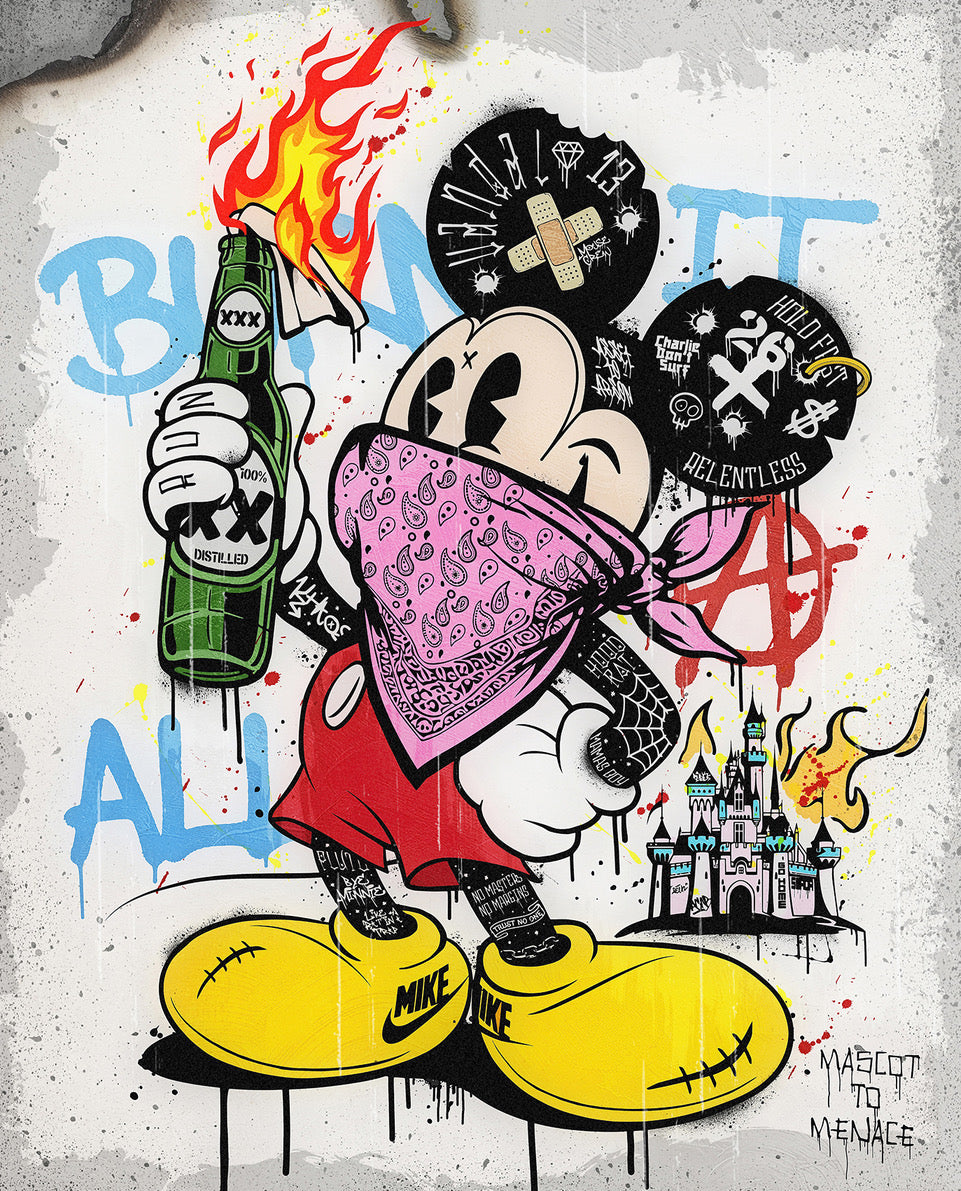 Mascot to Menace - Pink by JJ Adams