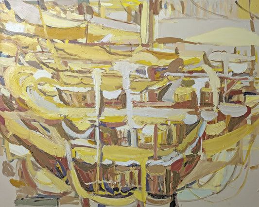 Original Sunrise Finds The City Breathing by April Lannigan