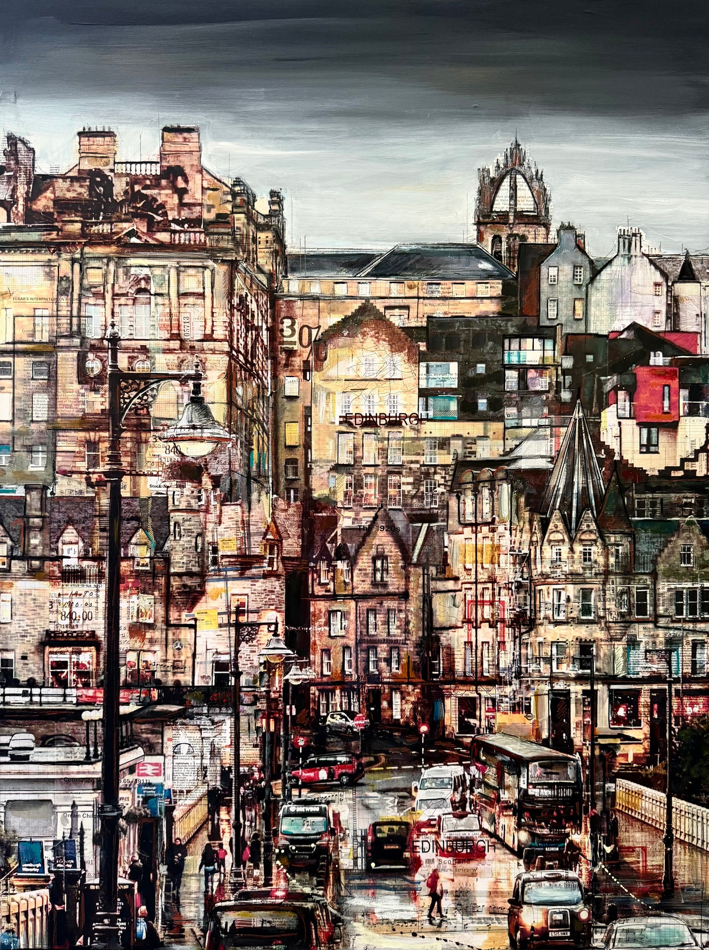 Original View From Waverly Bridge by Anna Allworthy