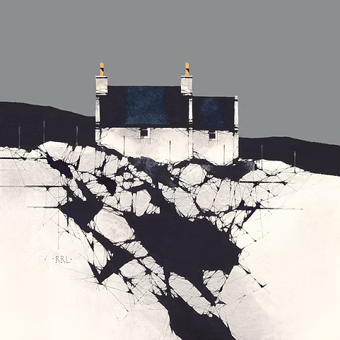 Uist Rocks Grey by Ron Lawson