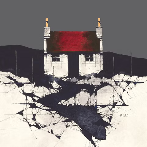 Uist Rocks Red by Ron Lawson