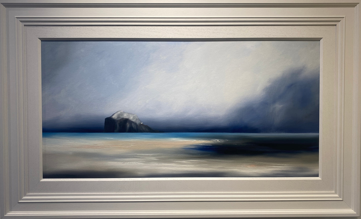 Original Bass Rock from Yellowcraig Beach by Gill Knight