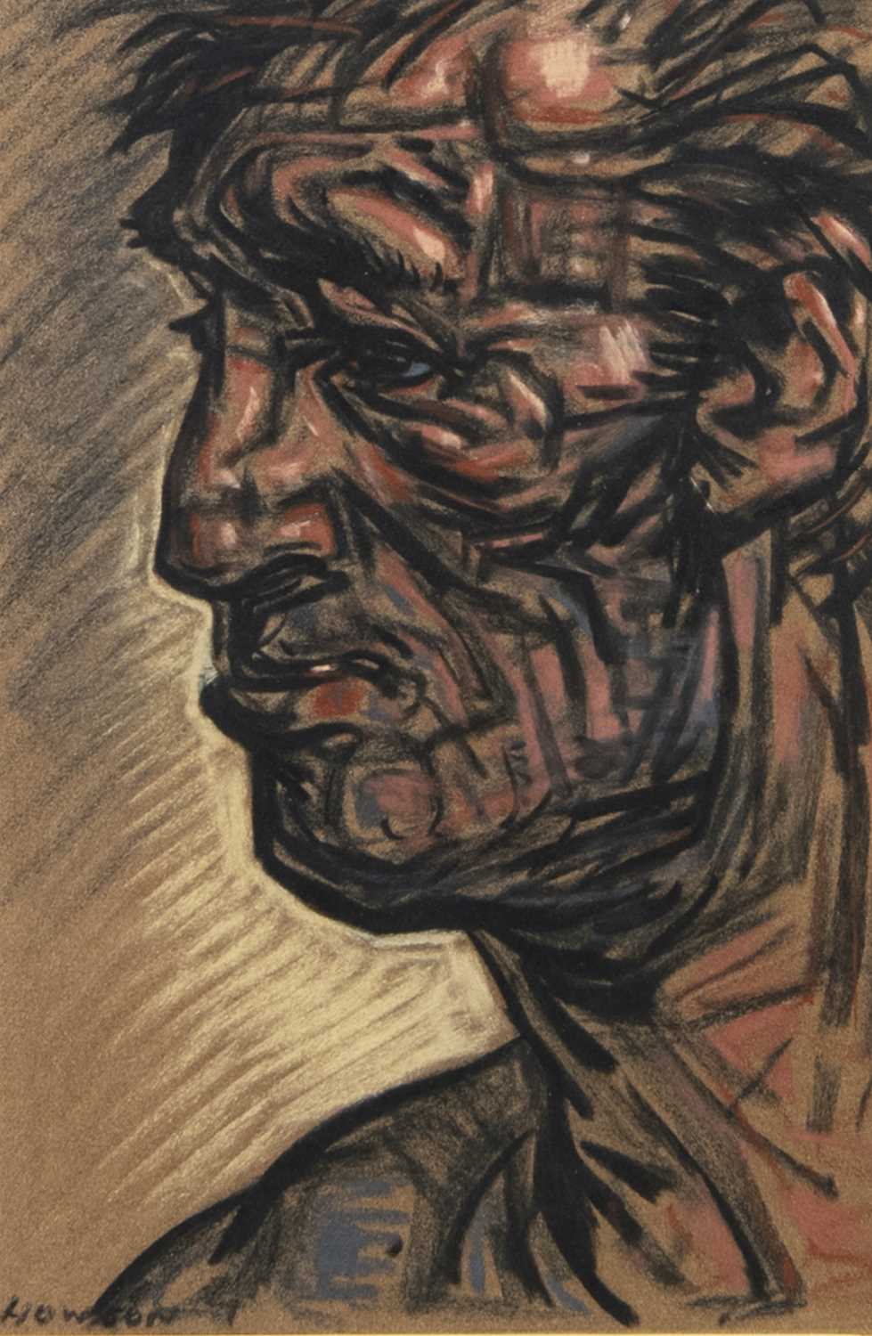 Original Male Head by Peter Howson
