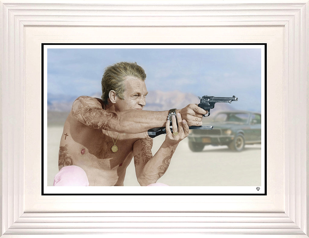 Bullitt From A Gun - Steve McQueen (Colour) by JJ Adams