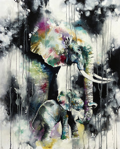 Hold On (Elephant & Calf) by Katy Jade Dobson