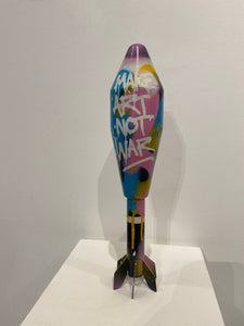 Original Make Art Not War Sculpture by JJ Adams